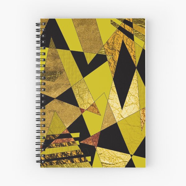 Item preview, Abstract #508 Black, Gold & Copper Shards designed and sold by Rockett Graphics.
