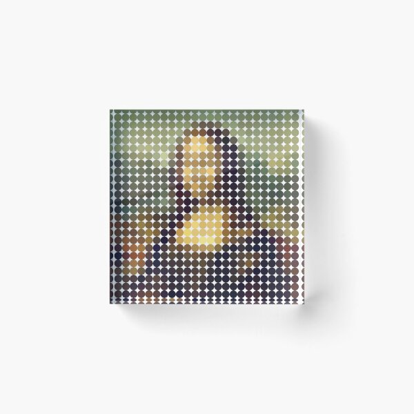 Item preview, Mona Lisa Pixel Dots (On White) designed and sold by STUDIO-72.