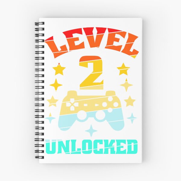 Item preview, Level 2 unlocked gaming boys girls 2nd birthday designed and sold by KreativeIdeen.