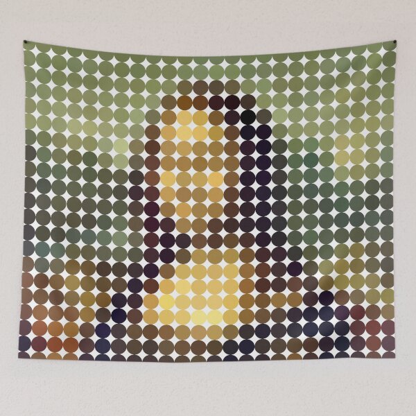 Item preview, Mona Lisa Pixel Dots (On White) designed and sold by STUDIO-72.