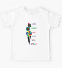 Keep Calm and Eat Ice Cream 2.2 Kids Tee