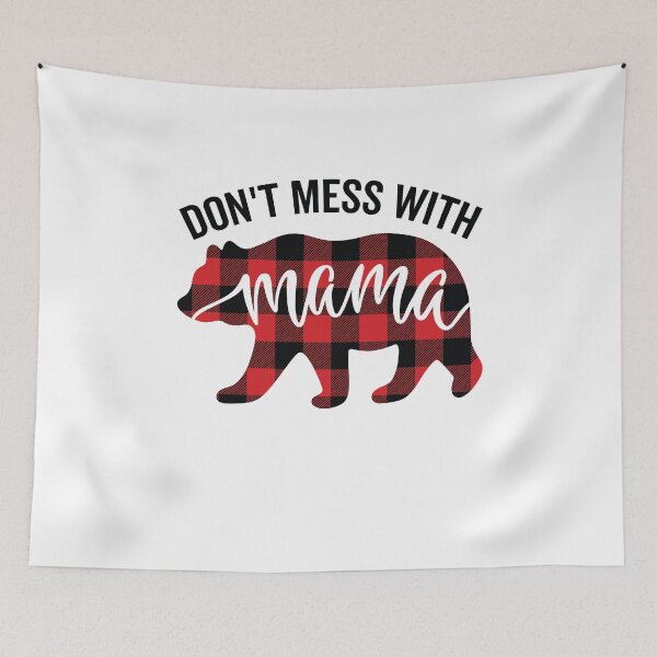 Item preview, Don’t Mess With Mama Bear Buffalo Plaid Funny Mothers Day designed and sold by clothesy7.