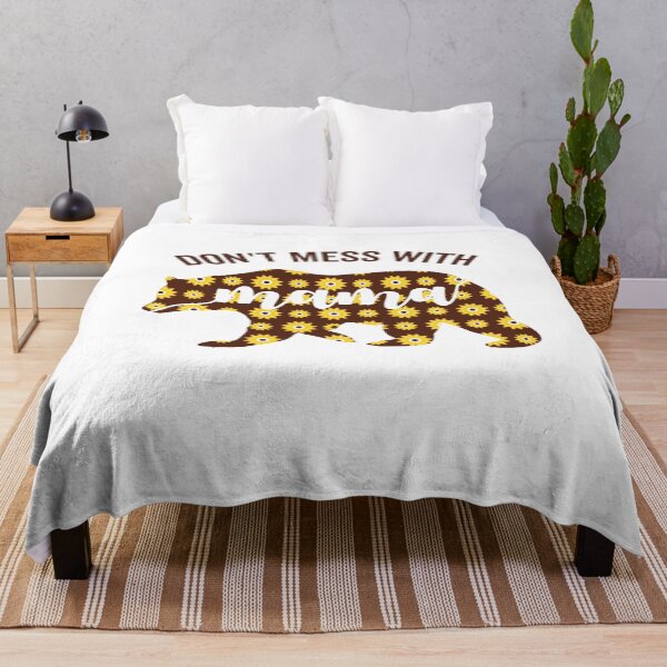 Item preview, Don’t Mess With Mama Bear Sunflower Funny Mothers Day Mom Life Quotes designed and sold by clothesy7.