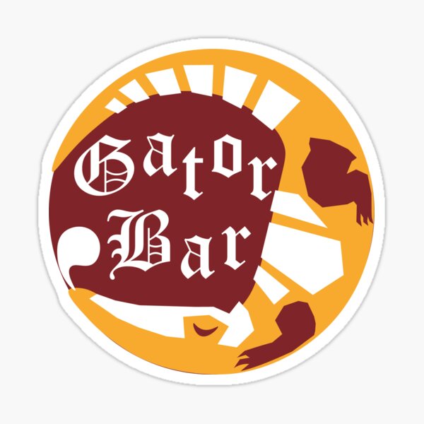 Gator Bar Logo - April Camp 2022 Sticker