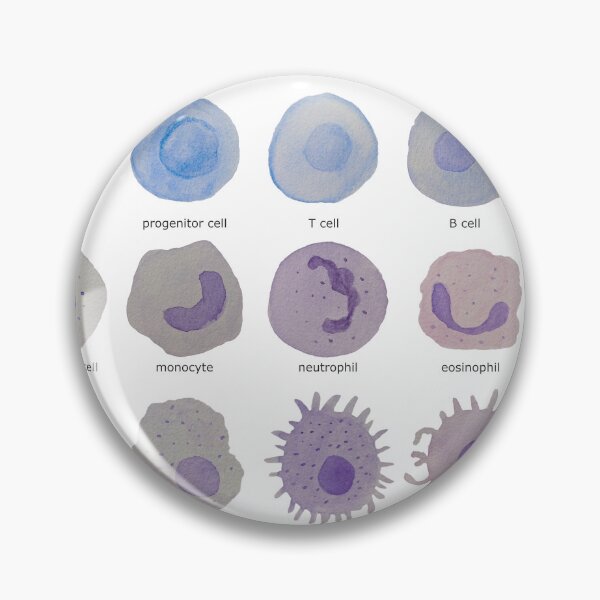 Item preview, Immune cells (watercolour) designed and sold by carmwong.