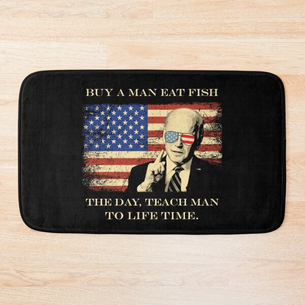 Item preview, Buy A Man Eat Fish He Day Teach Man Funny Sleepy Joe Biden Design designed and sold by trendyzcom.