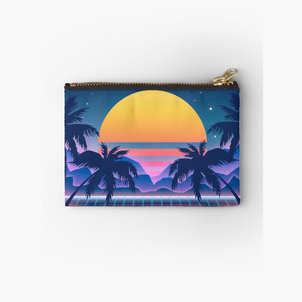 Item preview, Neon sunset - Cyberpunk vibe - Gradient sunset - Tropical - Palm trees  designed and sold by Trista Designs.
