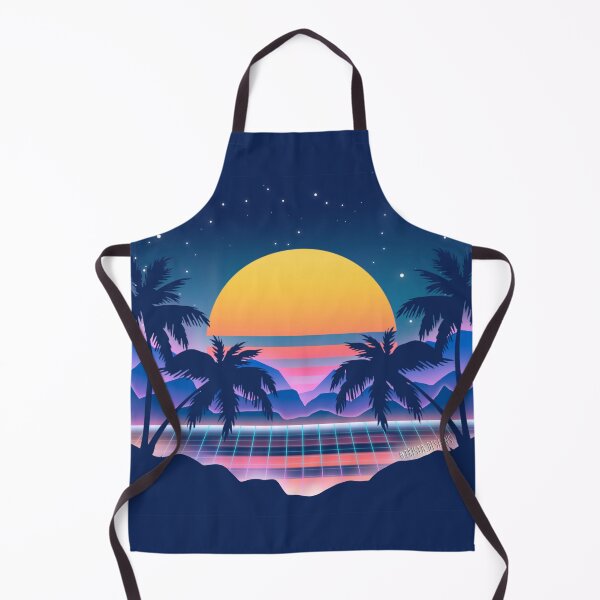 Item preview, Neon sunset - Cyberpunk vibe - Gradient sunset - Tropical - Palm trees designed and sold by Trista Designs.