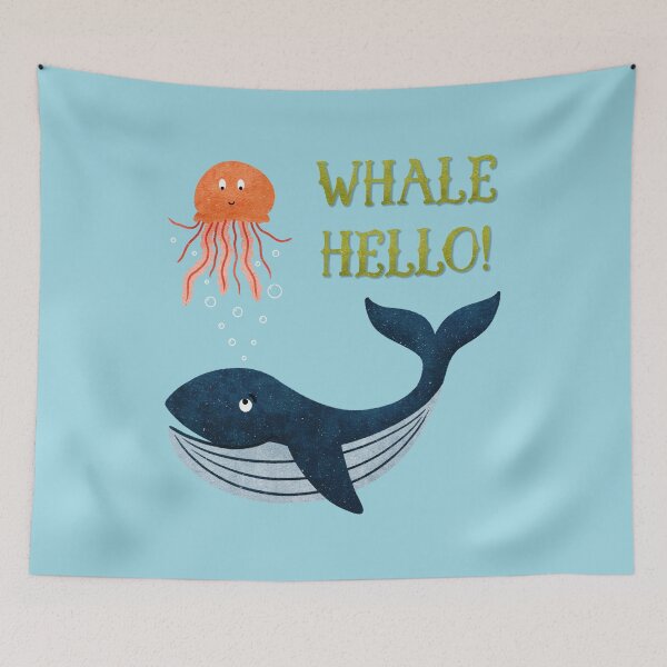 Item preview, Whale Hello designed and sold by RebeccaFlaherty.