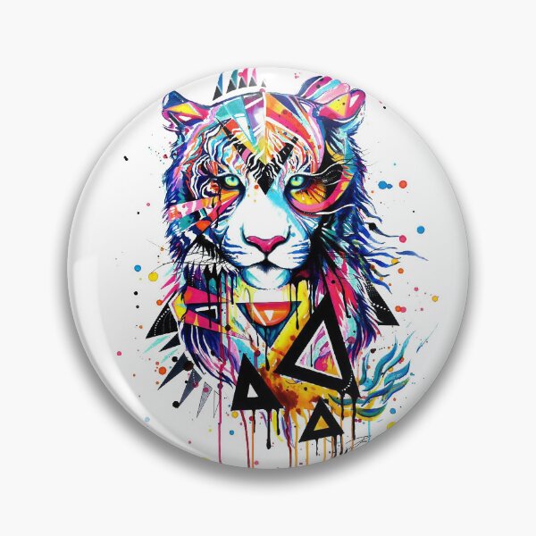 Aperçu de l'œuvre Tableau Abstrait Tigre créée et vendue par Alisa-Design.