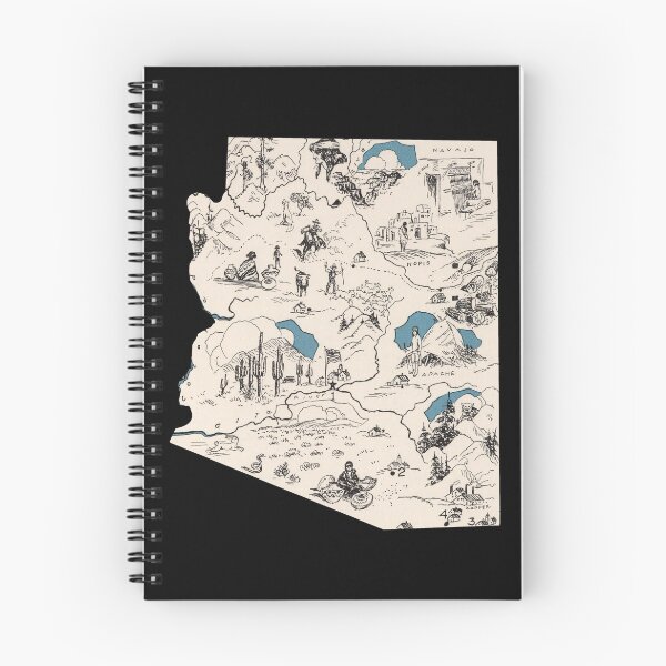 Item preview, Arizona Vintage Picture Map designed and sold by surgedesigns.