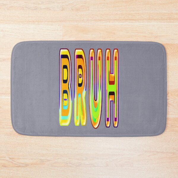 Item preview, "BRUH updated" 01 Aesthetic colorful text design by Code03 designed and sold by Code03.