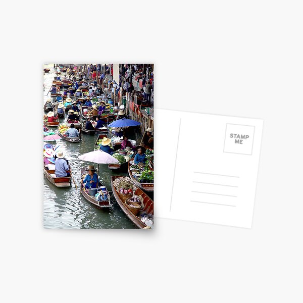 Floating Market Postcard