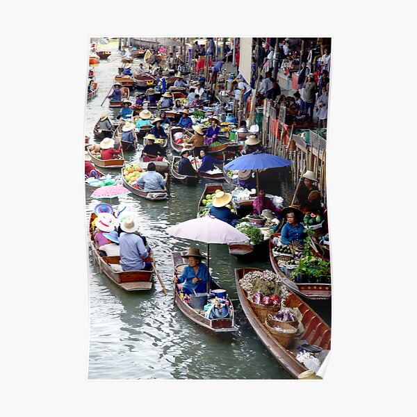 Floating Market Poster