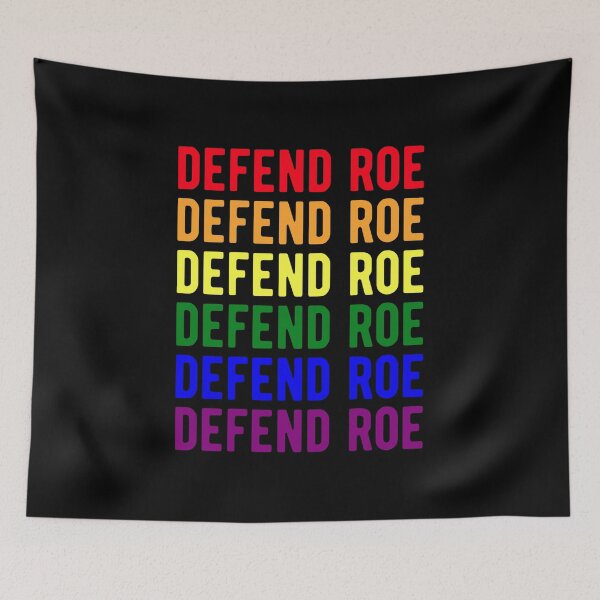 Item preview, Defend Roe V Wade Pro Choice Abortion Rights LGBT Gay Pride Flag designed and sold by RosannaArt.