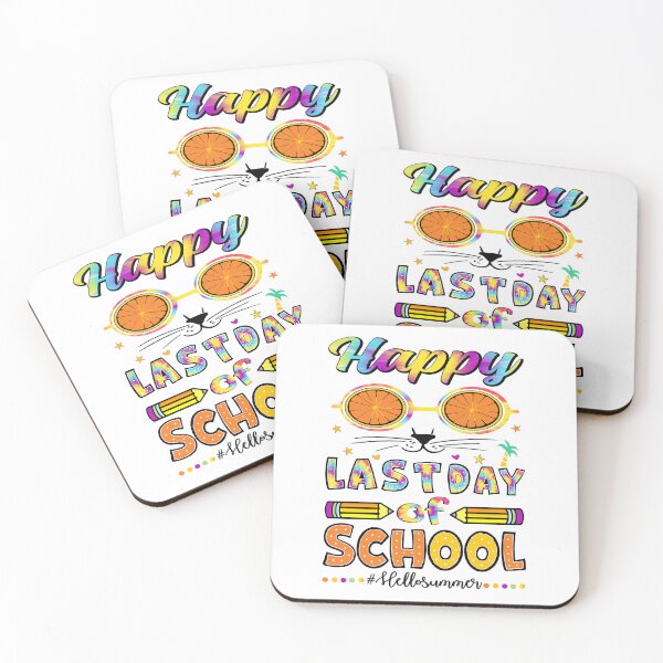 Item preview, Happy Last Day of School Hello Summer kids Funny Tie Dye designed and sold by smarayoung.