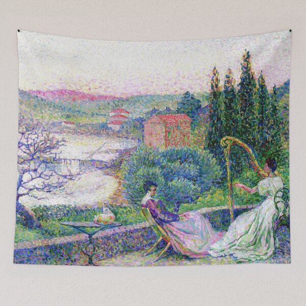 Item preview, The Athenaeum - The Terrace by Henri Edmond Cross - Vintage Art designed and sold by RickE.