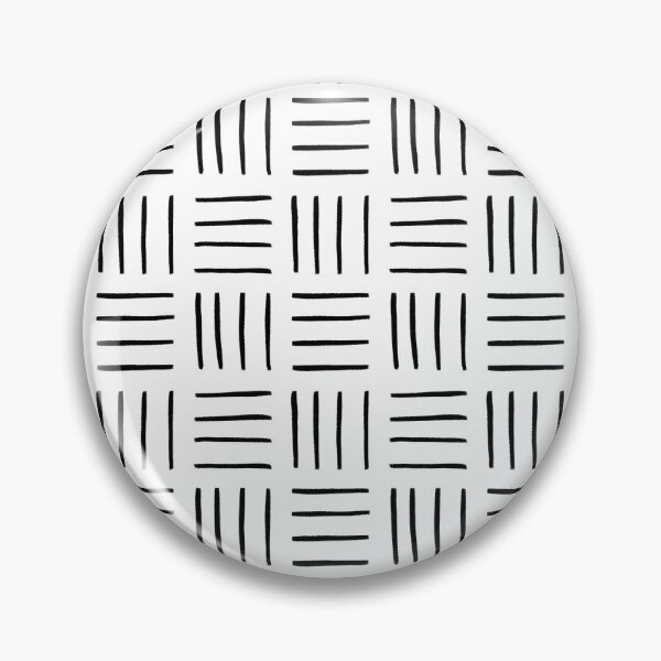 Item preview, Minimalist Weave Grid Pattern (black/white) designed and sold by Design Minds Boutique.