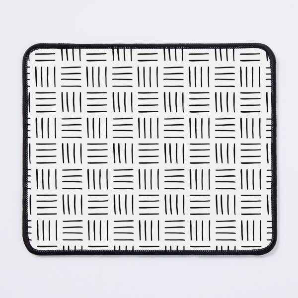 Item preview, Minimalist Weave Grid Pattern (black/white) designed and sold by Design Minds Boutique.