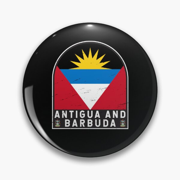 Item preview, Antigua and Barbuda Flag Emblem Distressed Vintage designed and sold by KrisSidDesigns.