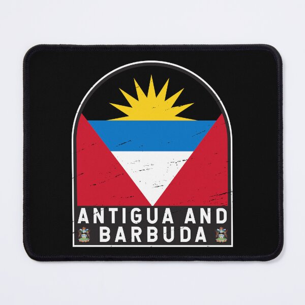 Item preview, Antigua and Barbuda Flag Emblem Distressed Vintage designed and sold by KrisSidDesigns.