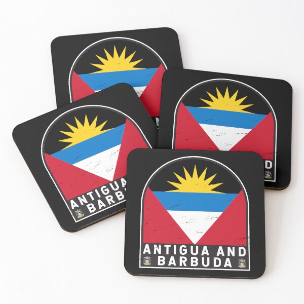 Item preview, Antigua and Barbuda Flag Emblem Distressed Vintage designed and sold by KrisSidDesigns.