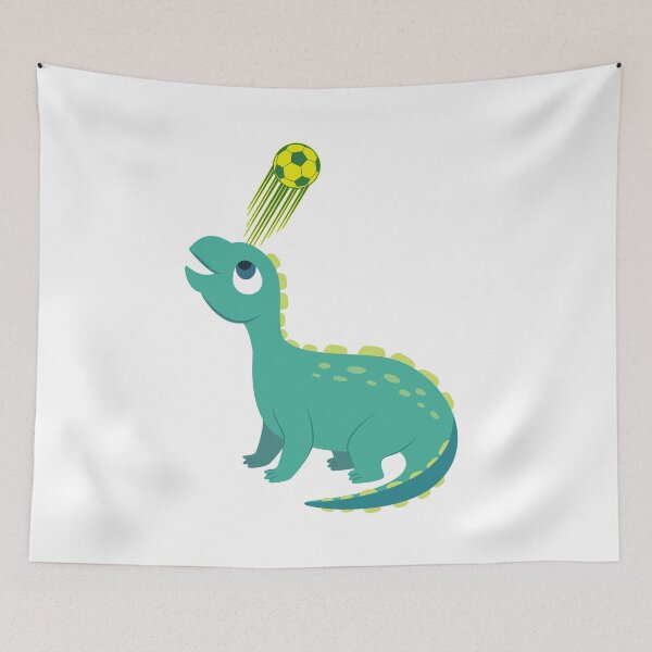 Item preview,  Different Types Of Dinosaurs,  Dinosaur with soccer ball. Soccer never stops,   Funny Dinosaur,  designed and sold by ColorCreation4u.