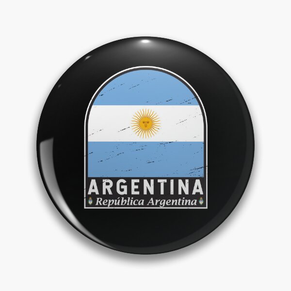 Item preview, Argentina Flag Emblem Distressed Vintage designed and sold by KrisSidDesigns.
