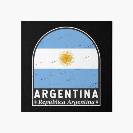 Custom Light Blue White-Old Gold 3D Argentinian Flag Authentic