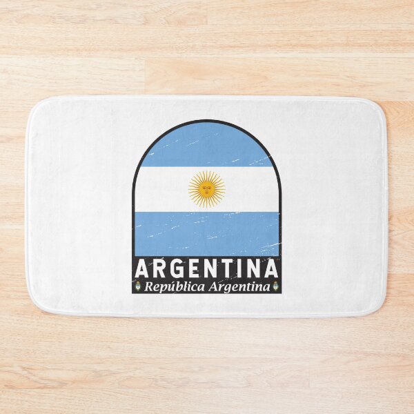 Item preview, Argentina Flag Emblem Distressed Vintage designed and sold by KrisSidDesigns.