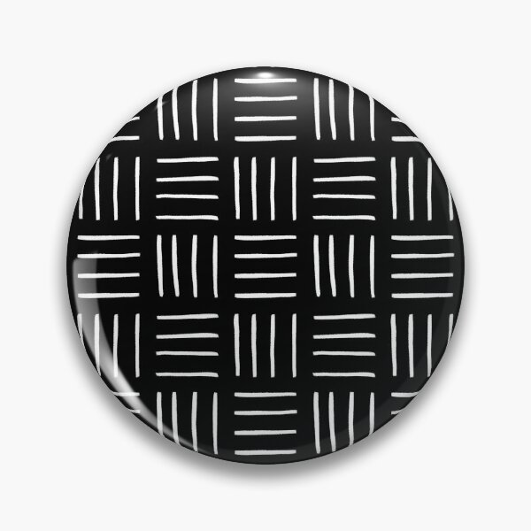 Item preview, Minimalist Weave Grid Pattern (white/black) designed and sold by Design Minds Boutique.