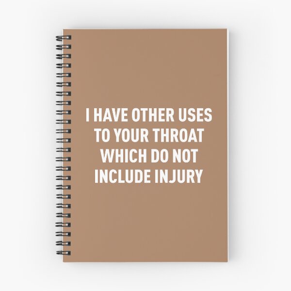 Item preview, I Have Other Uses To Your Throat Which Do Not Include Injury (Beige BG) designed and sold by FilipeFerreira.