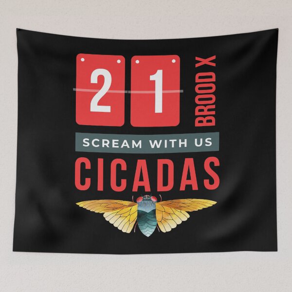 Item preview, Cicadas Brood X 21 Scream With Us designed and sold by KeltonMaggio.