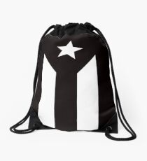 Puertorikanische schwarze Flagge Turnbeutel