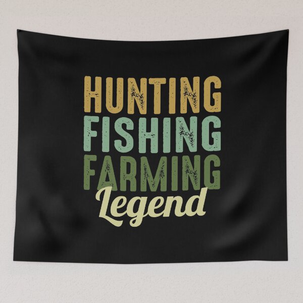 Item preview, Hunting Hunter Fishing Farmer Farming Legend designed and sold by CuteDesigns1.