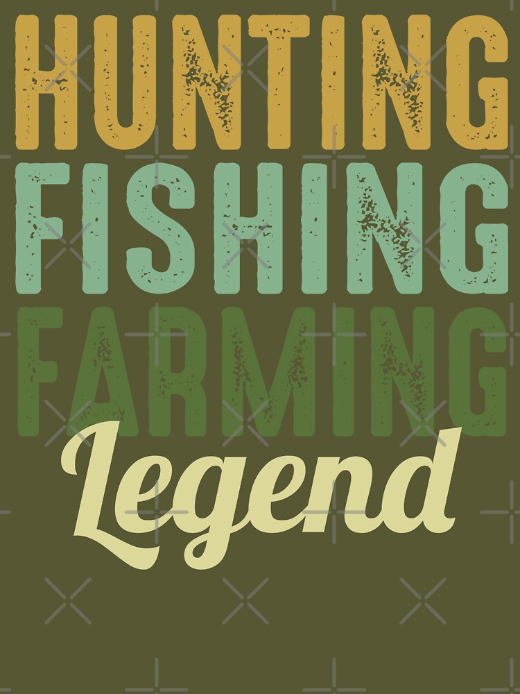 Hunting Hunter Fishing Farmer Farming Legend' Unisex Shawl Collar