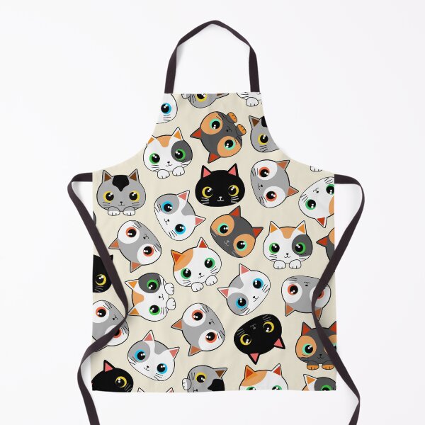 Item preview, Kitty Cats Kawaii Cute Characters Childhood Pattern designed and sold by BluedarkArt.