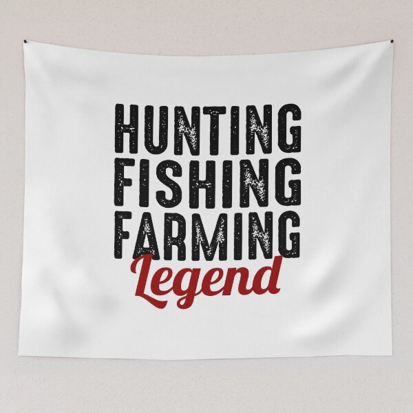 Item preview, Hunting Hunter Fishing Farmer Farming Legend designed and sold by CuteDesigns1.