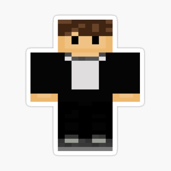 Technoblade Minecraft skin Sticker for Sale by lottedesigns