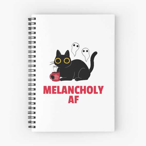 Item preview, Melancholy AF - Goth Nihilism for Nihilist Design designed and sold by Shirtlify.