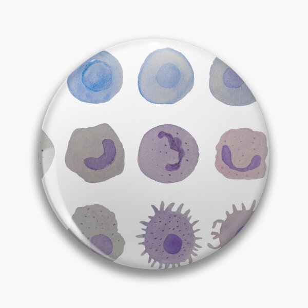 Item preview, Immune cells (watercolour) designed and sold by carmwong.