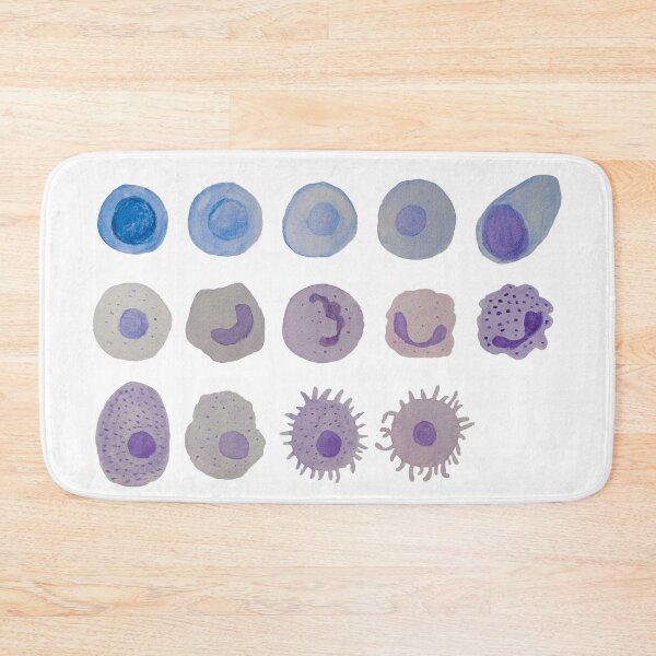 Item preview, Immune cells (watercolour) designed and sold by carmwong.