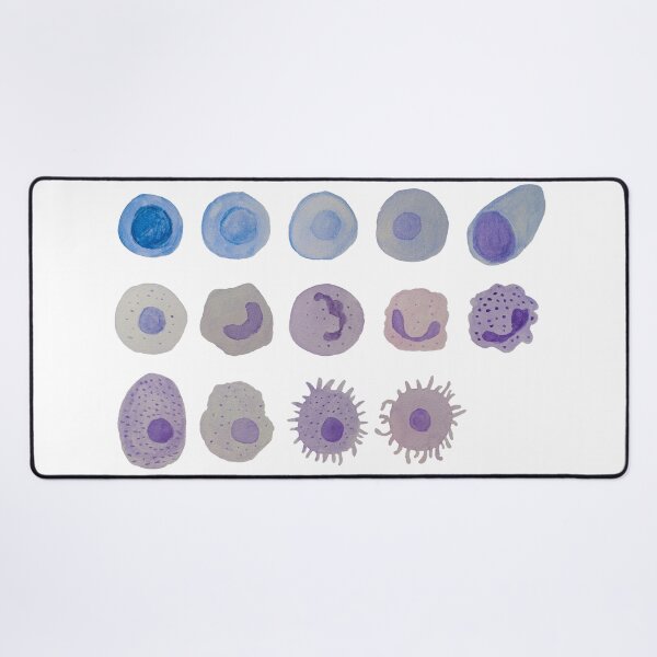Item preview, Immune cells (watercolour) designed and sold by carmwong.