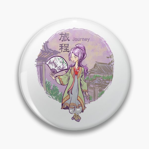 Item preview, Woman in Korean Traditional Clothes Walks On Old Street designed and sold by artredstar.