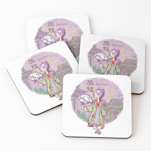 Item preview, Woman in Korean Traditional Clothes Walks On Old Street designed and sold by artredstar.