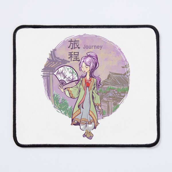 Item preview, Woman in Korean Traditional Clothes Walks On Old Street designed and sold by artredstar.