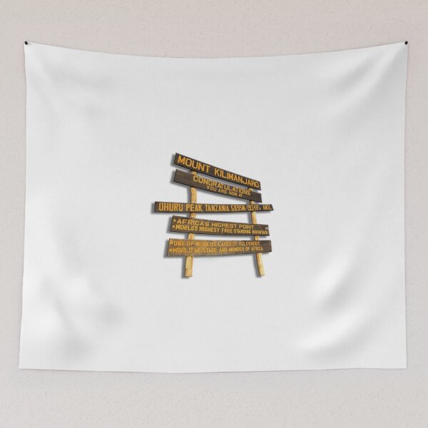 Item preview, Mount Kilimanjaro sign designed and sold by One-True-North.