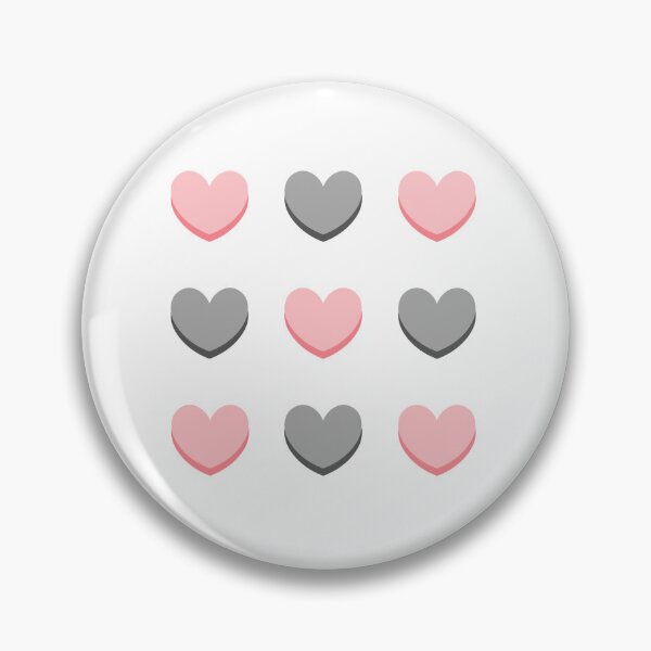 Artikelvorschau, Rosa und graue Herzen entworfen und verkauft von PatternPeople.