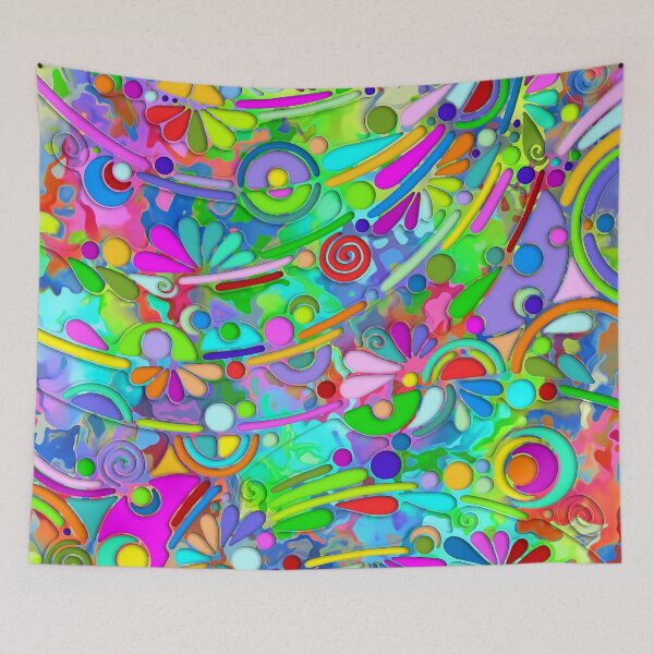 Item preview, Hand And Digitally Painted Pattern Art 18 designed and sold by EDDArt.