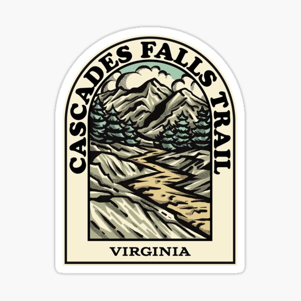 Item preview, Cascades Falls Trail Virginia hiking backpacking trail designed and sold by HalpinDesign.